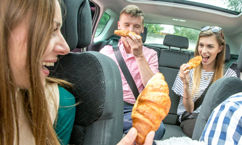 Travellers’ top habits while carpooling